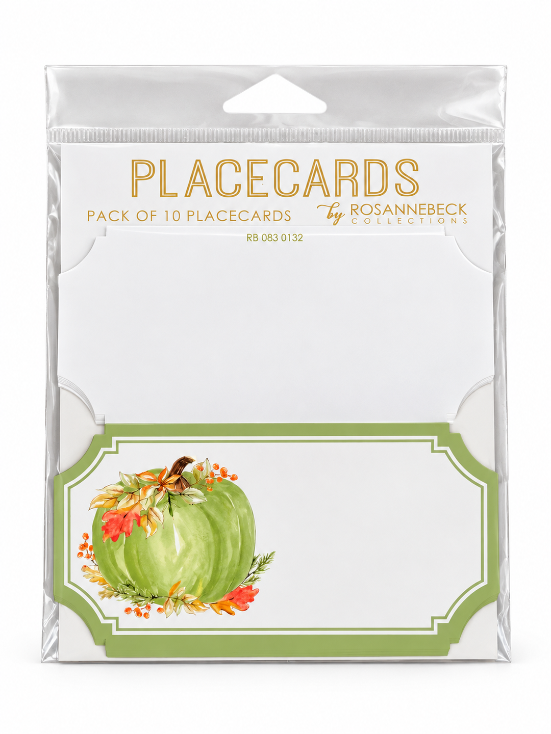 Rosanne Beck Green Pumpkin Place Card