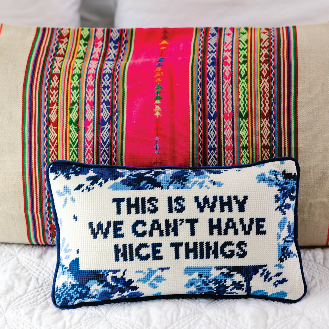Furbish Needlepoint Pillow