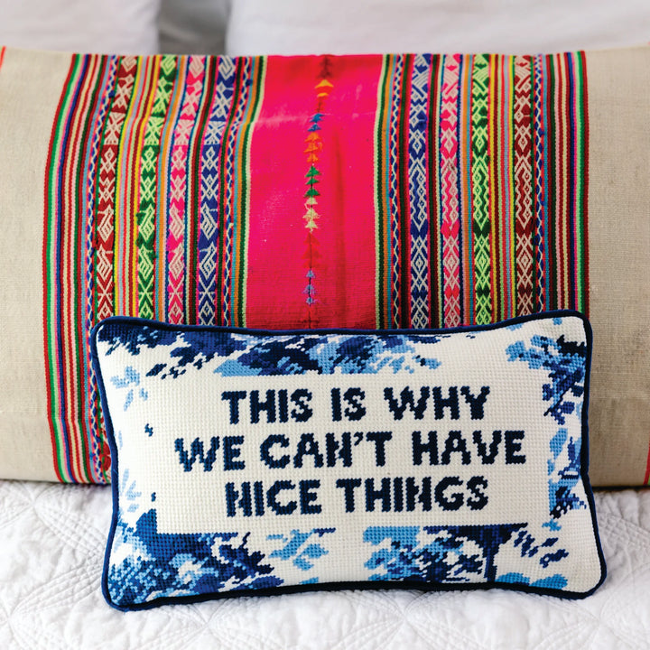 Furbish Needlepoint Pillow