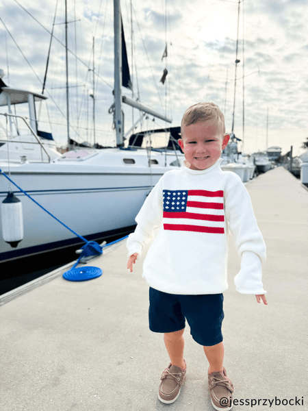 Mud Pie Flag Rollneck Sweater