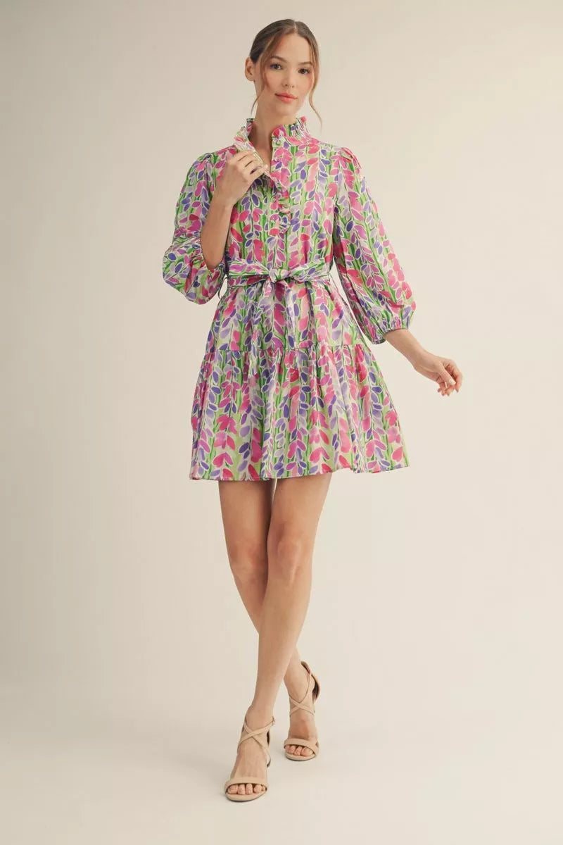 Jodifl-Multi Floral Dress