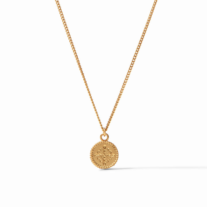 Julie Vos Fleur de Lis Solitaire Necklace