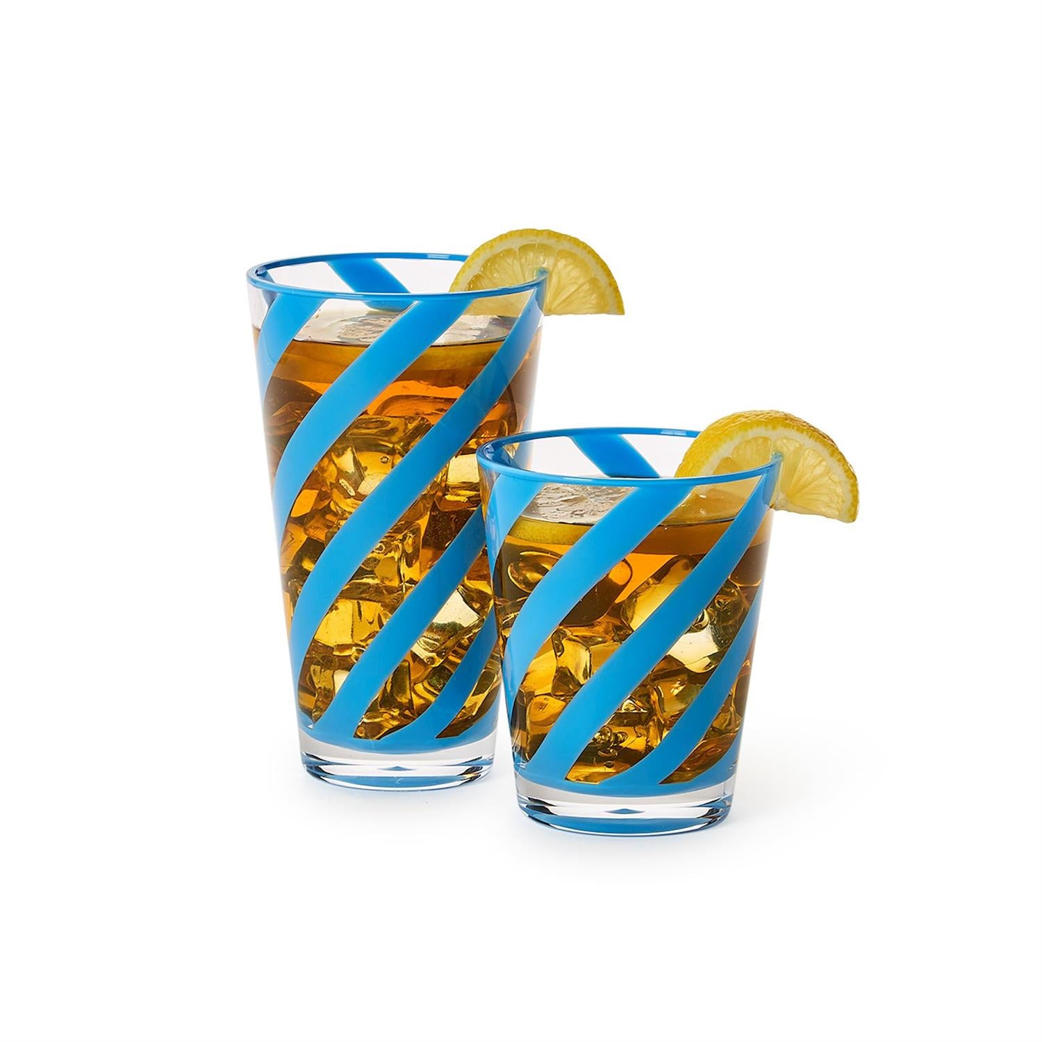 Two's Company Ribbon Drinking Glasses