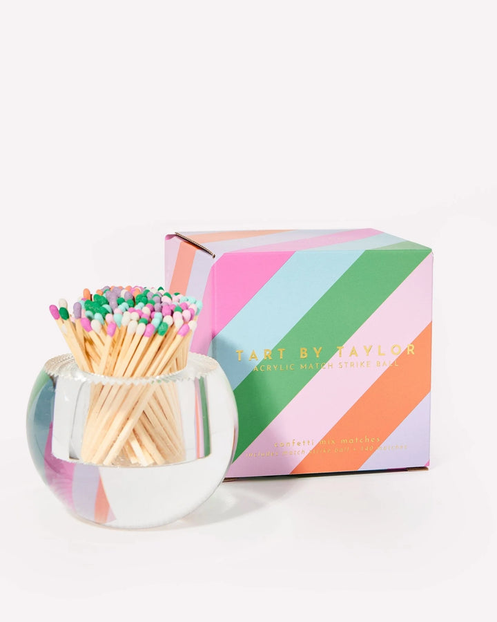 Tart by Taylor Round Match Striker Confetti Matches