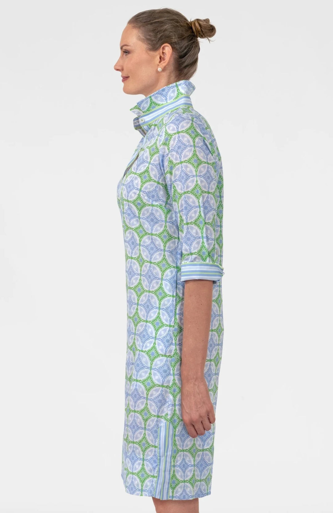 Gretchen Scott Shirt Tail 2.0 Dress Smell The Roses