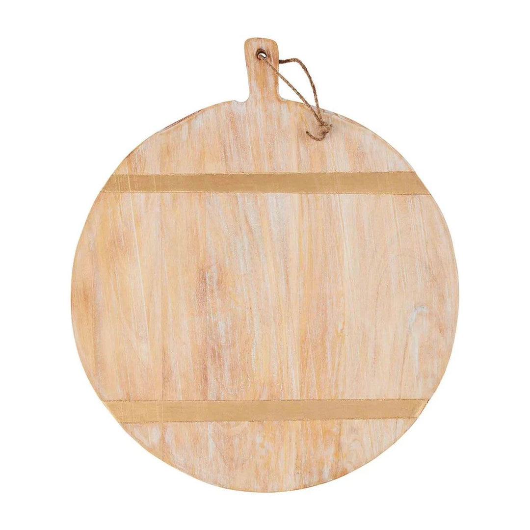 Mud Pie- Gold Strapped Boards