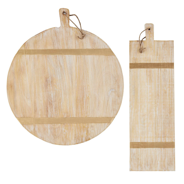 Mud Pie- Gold Strapped Boards