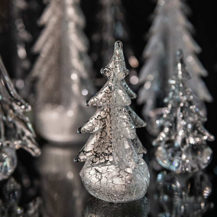 Simon Pearce Silver Leaf Evergreen 7413 6 inch