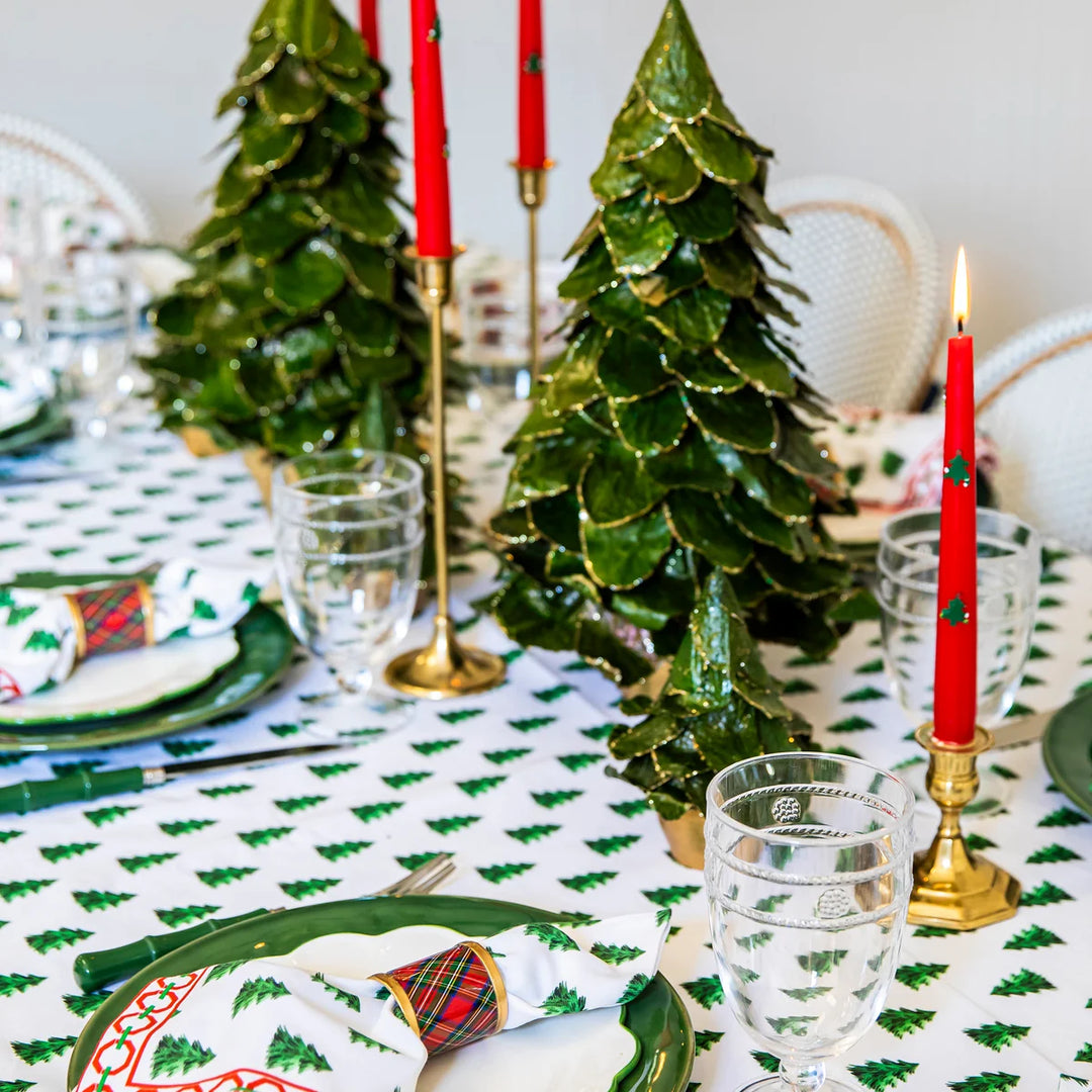 WH Hostess Rectangle Tablecloth Christmas Tree Farm